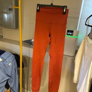 Lululemon Rust/Orange Leggings Full-Length